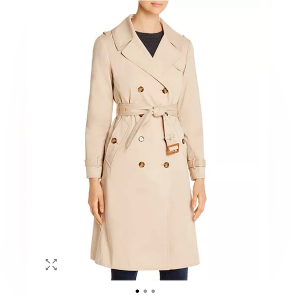 Tory Burch Gemini Lined Beige Trench Coat